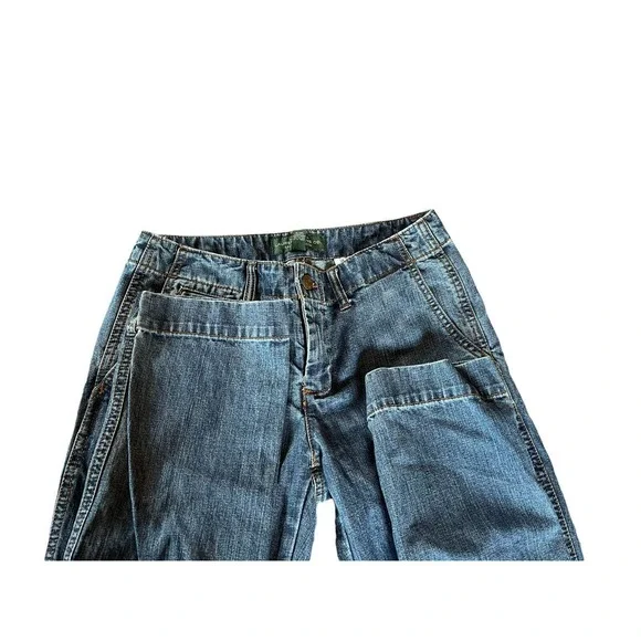 LRL Lauren Jeans Co Ralph Lauren Regular Wash Denim Straight Leg Jeans 4 Petite - Picture 3 of 7